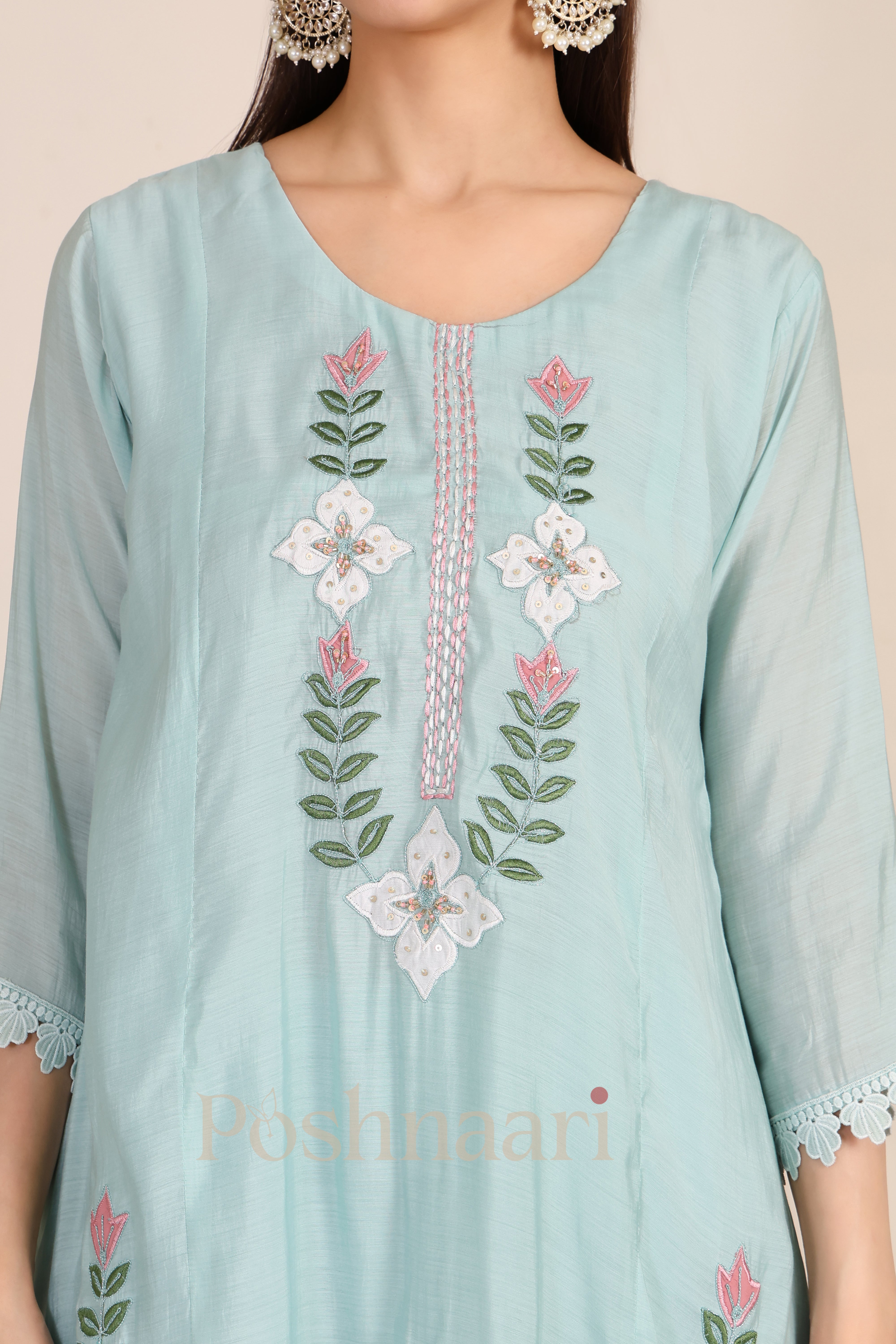 Mint Blossom Suit Set
