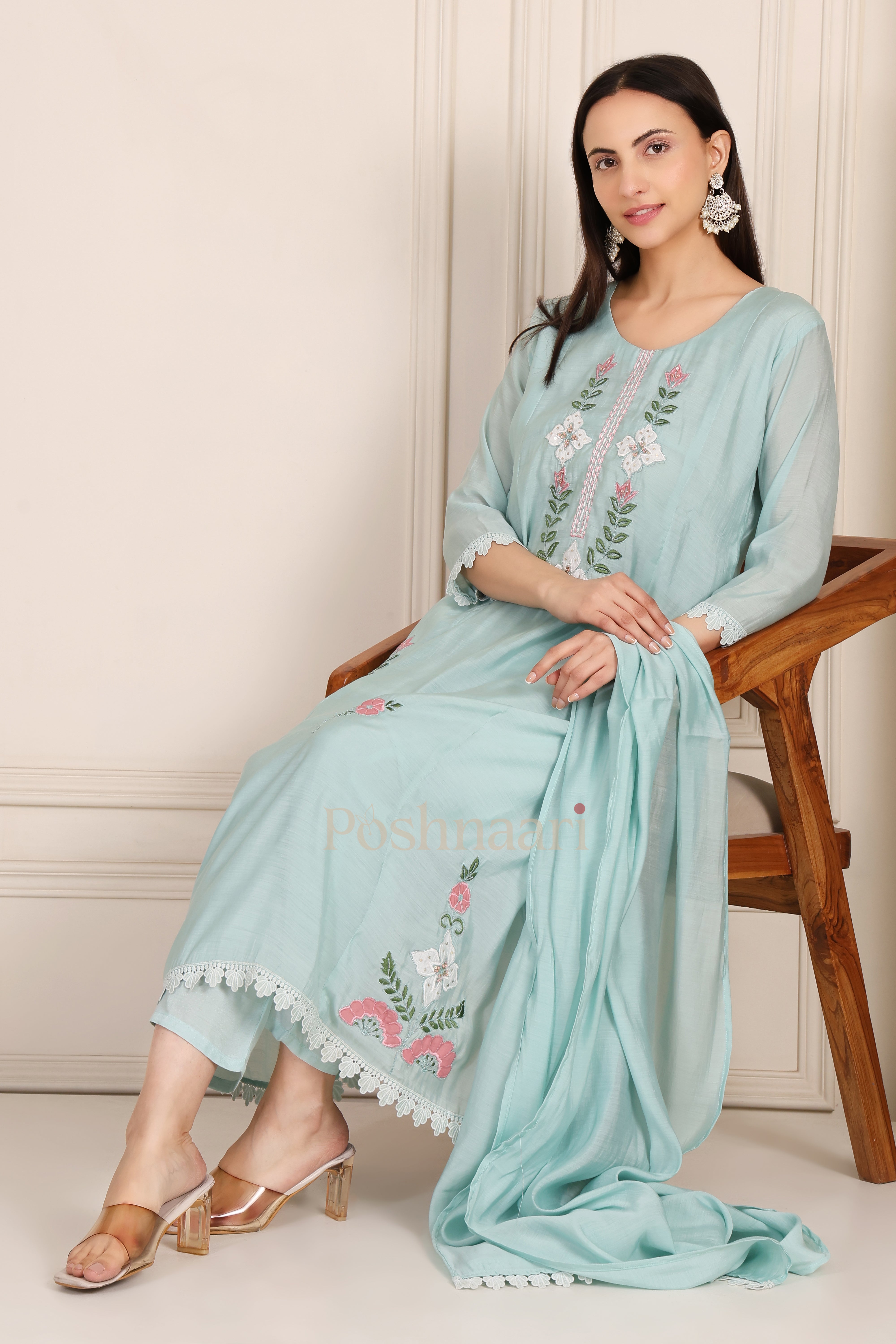 Mint Blossom Suit Set