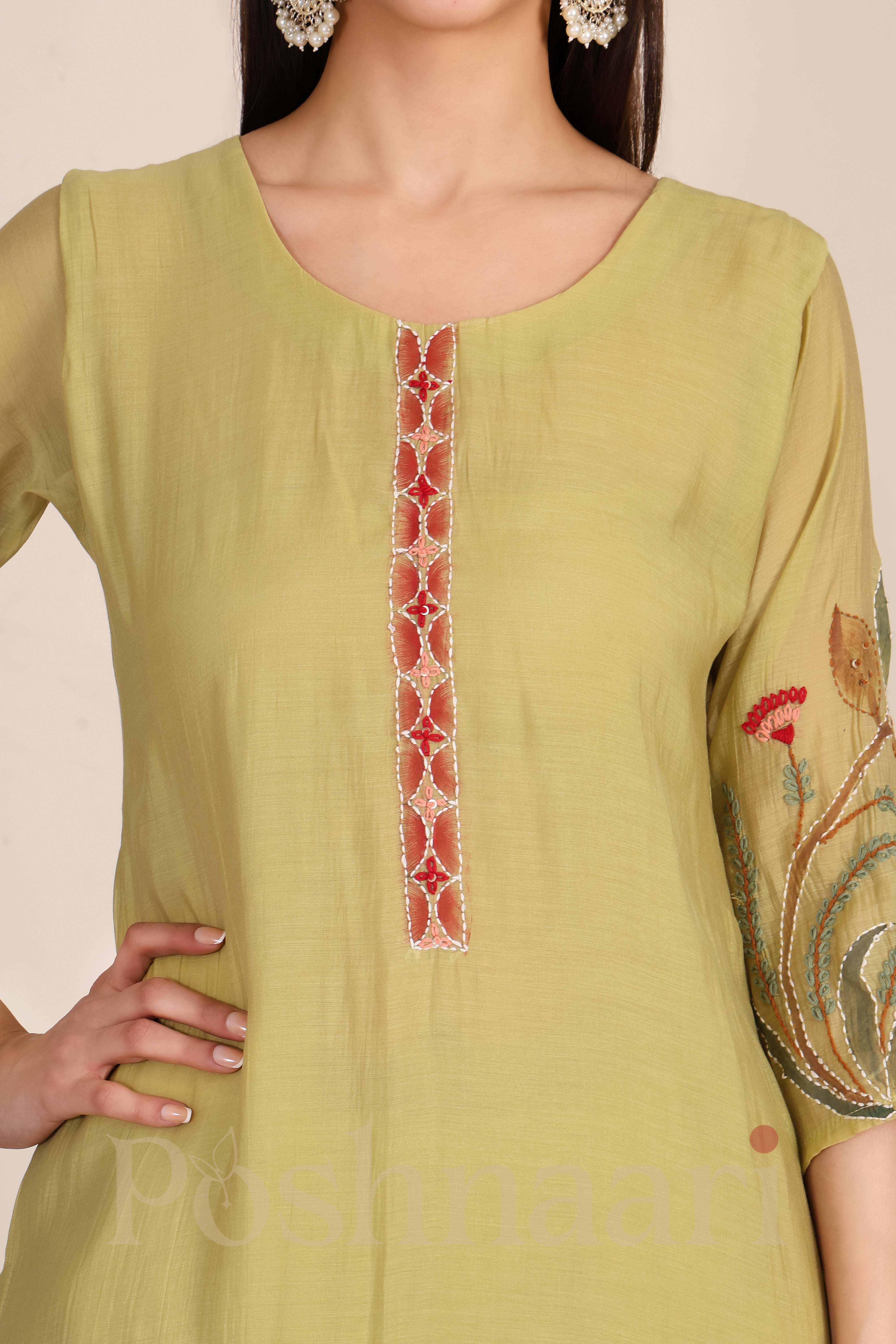 Olive Blossom Suit Set