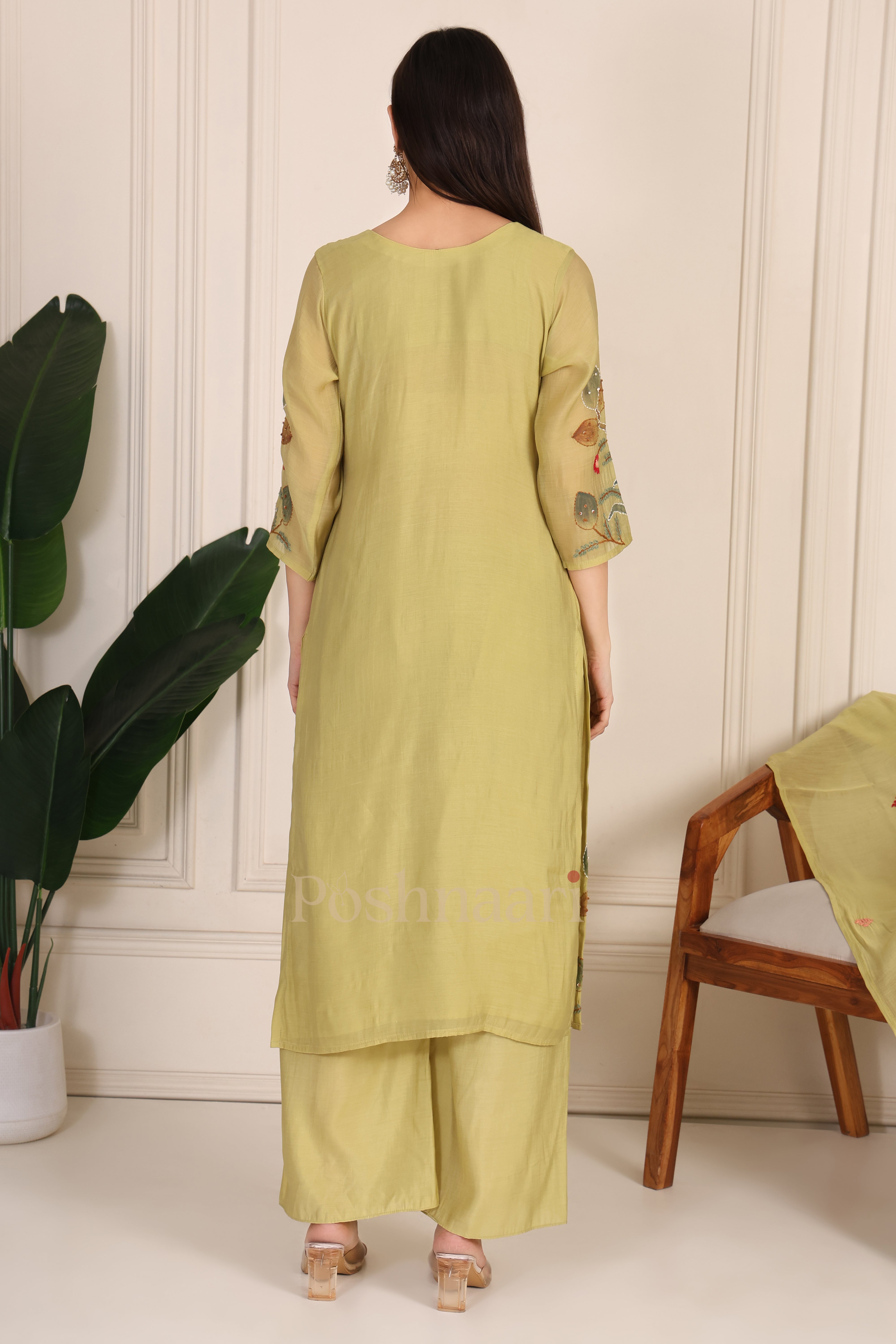 Olive Blossom Suit Set