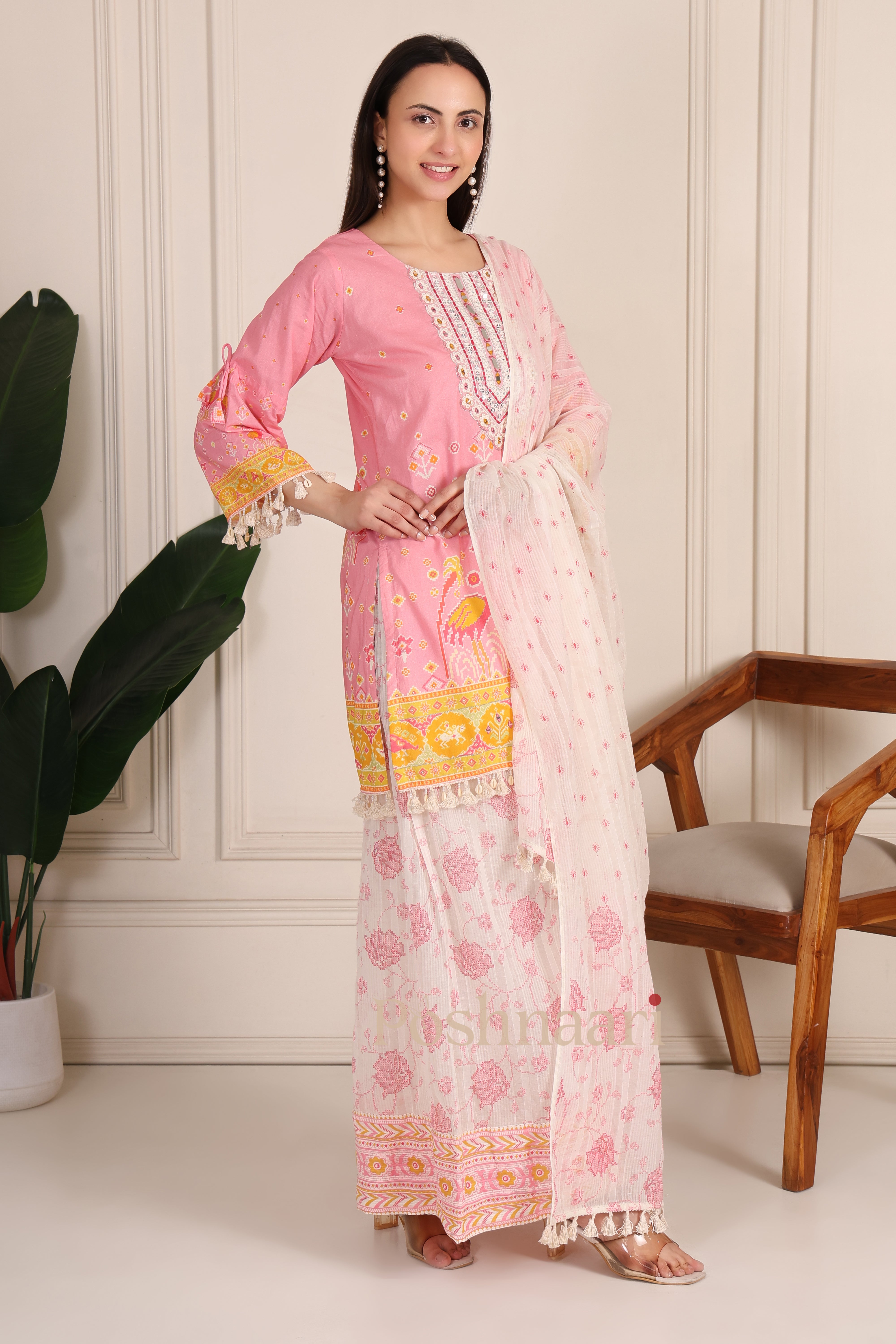 Pink Poetry Suit Set