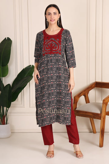 Autumn Blossom Kurti Set
