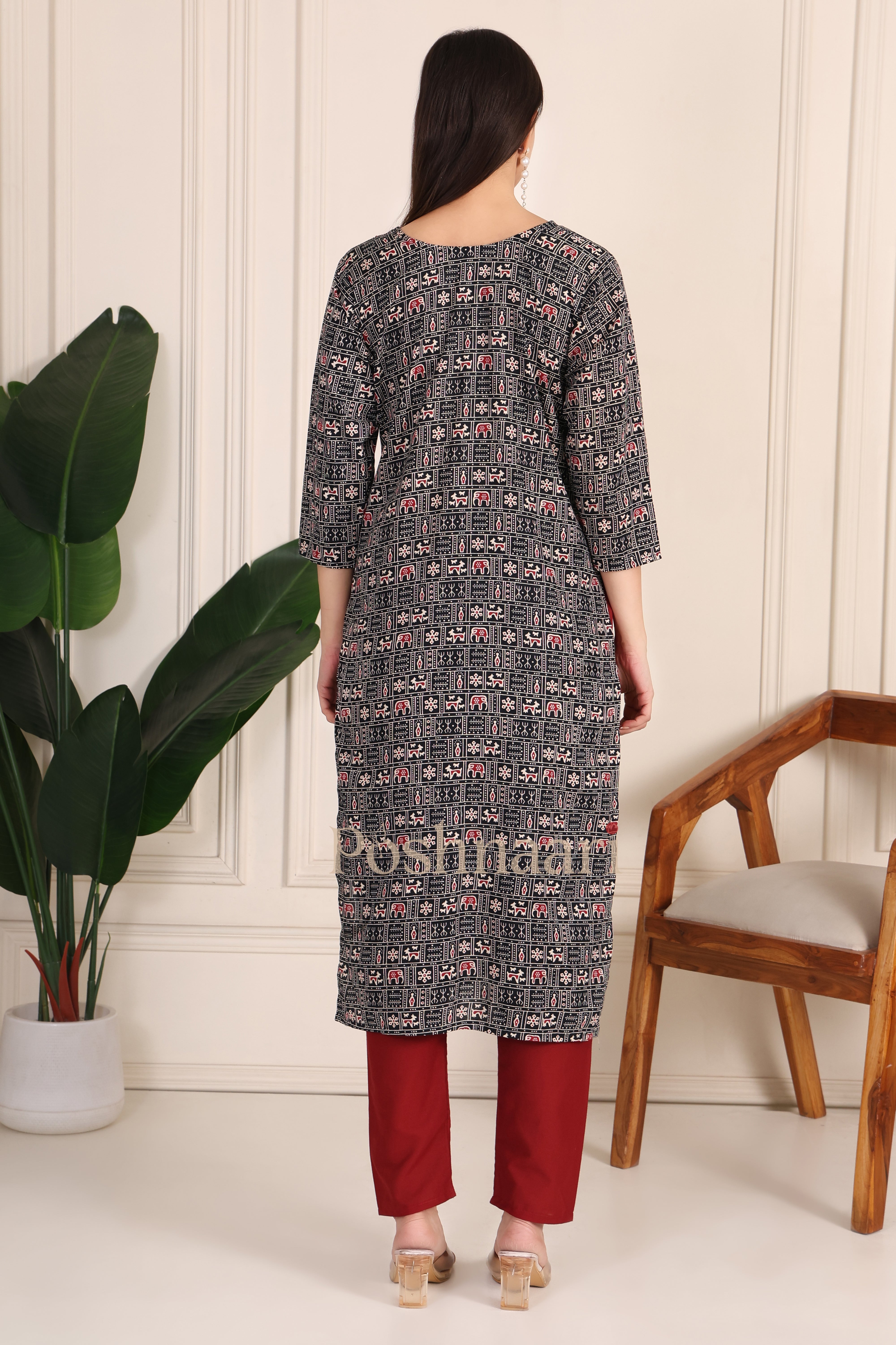 Autumn Blossom Kurti Set