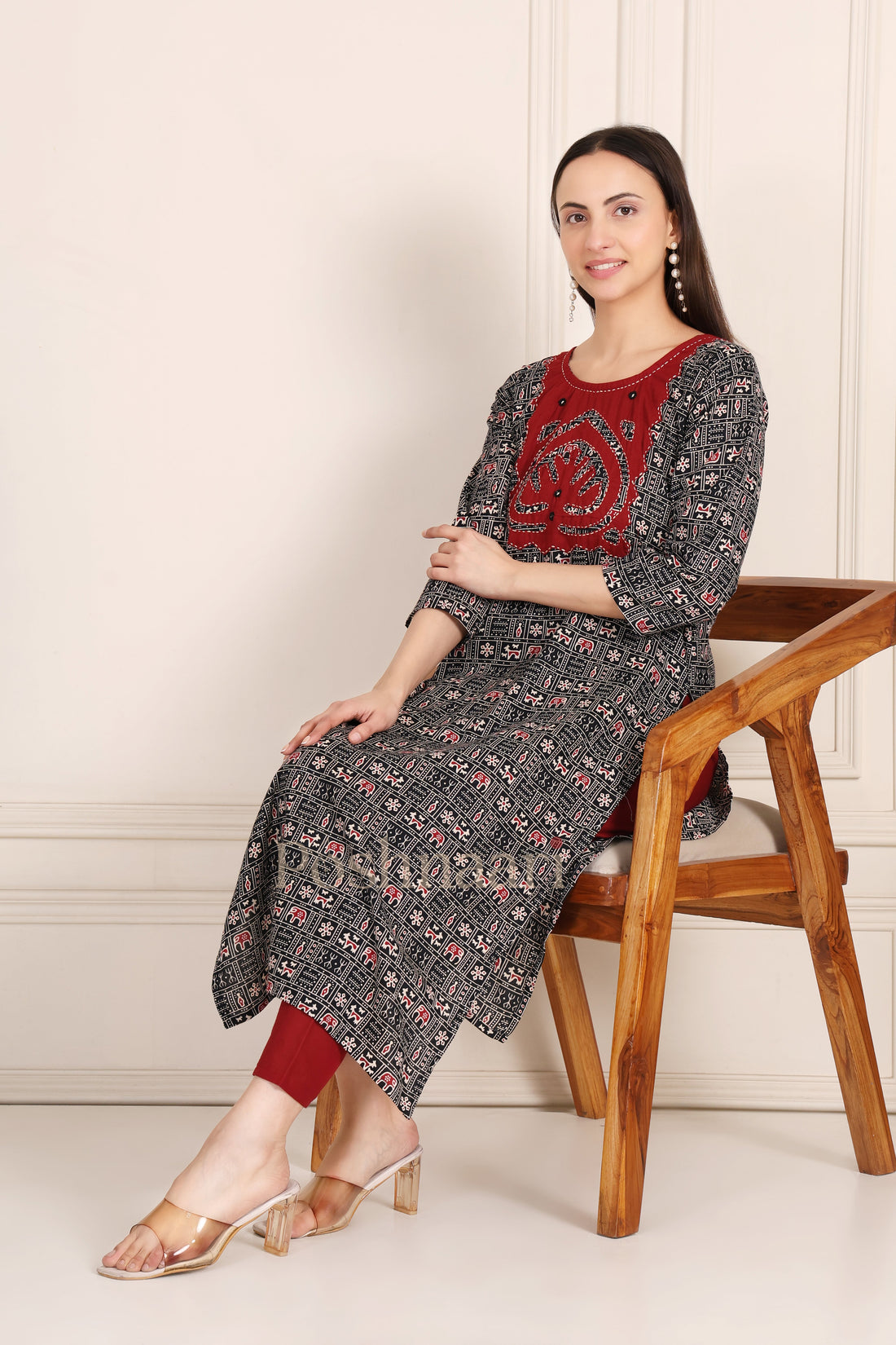 Autumn Blossom Kurti Set