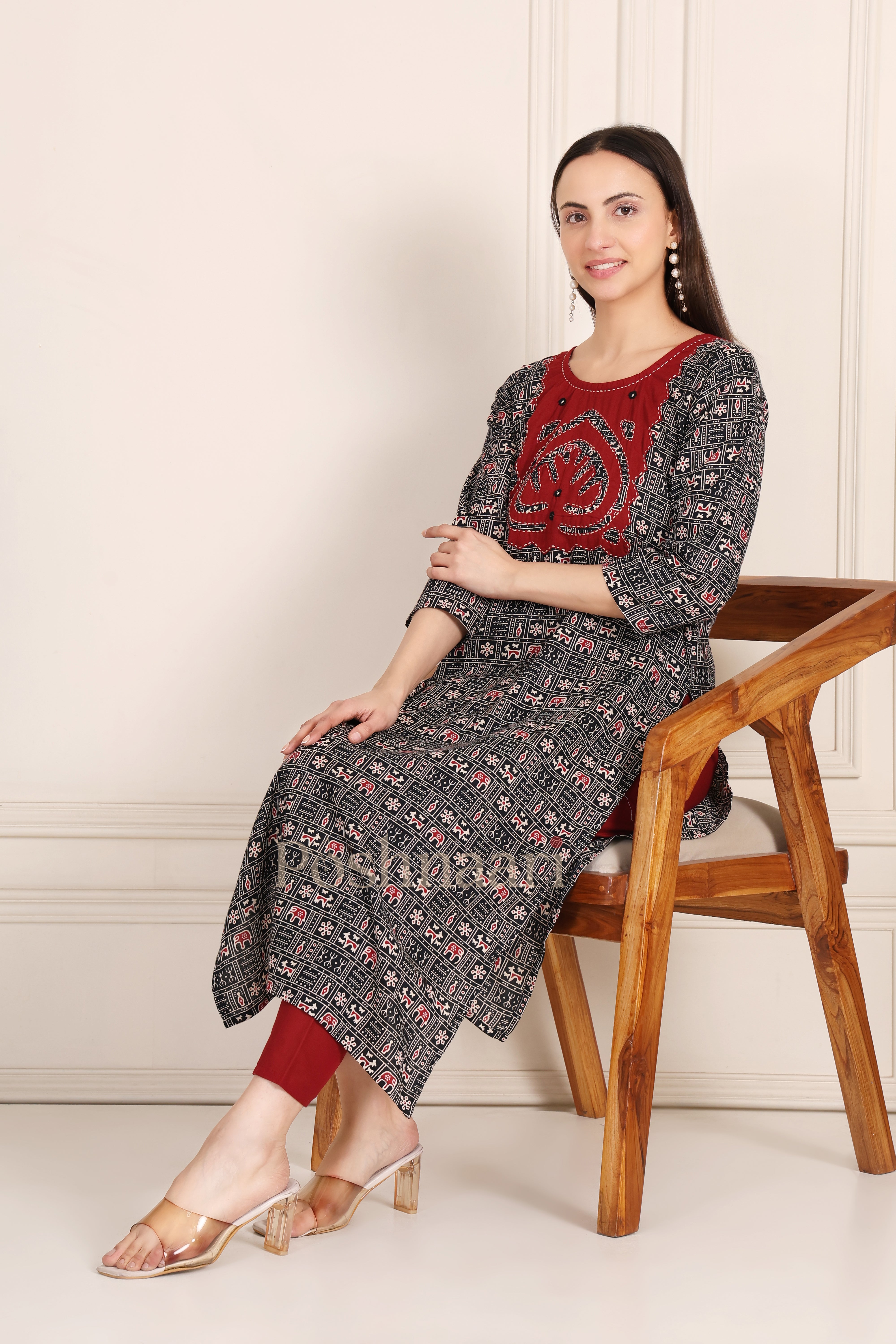 Autumn Blossom Kurti Set