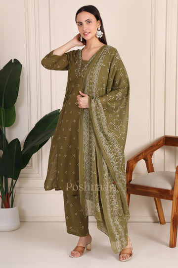 Olive Heritage Suit Set