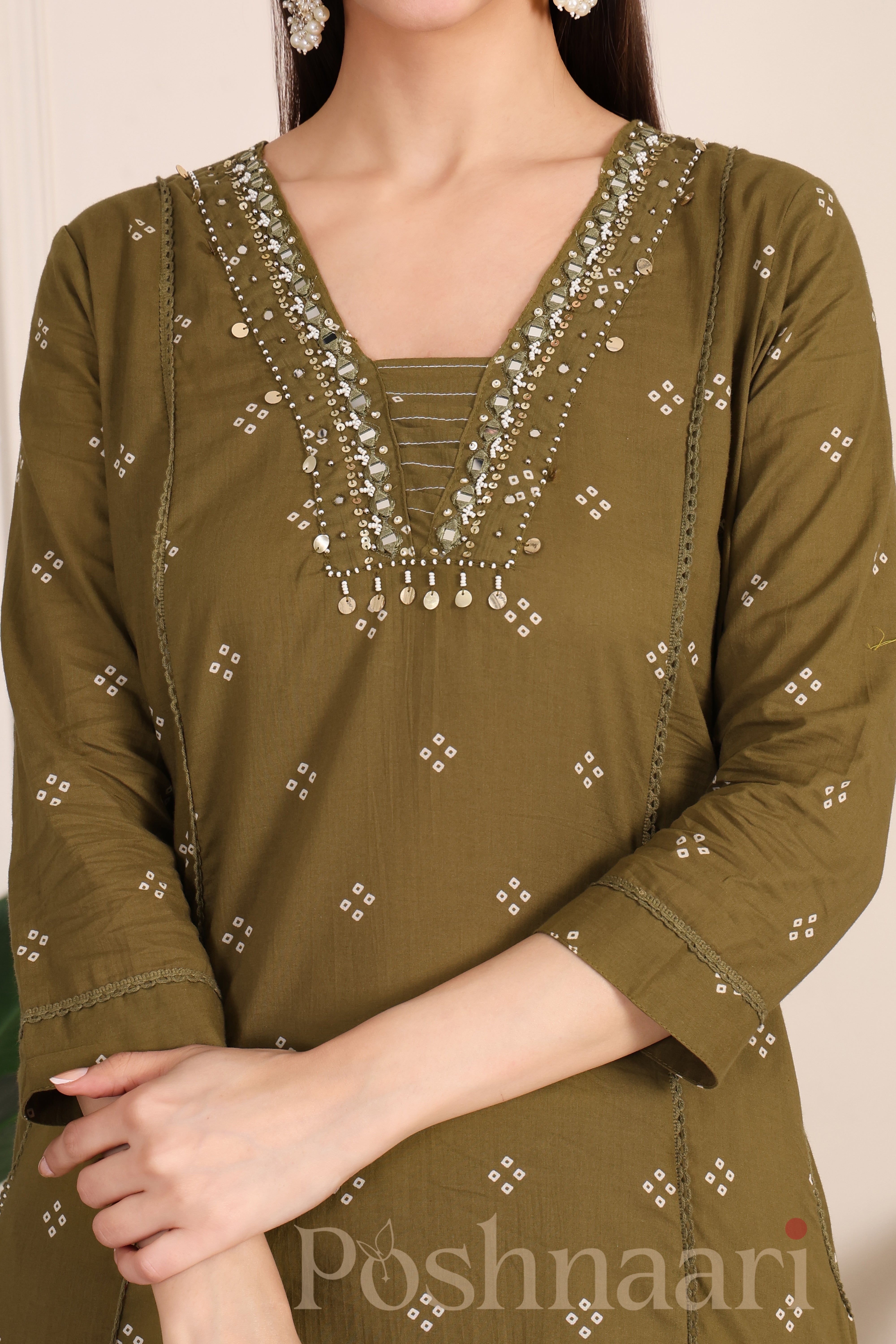 Olive Heritage Suit Set