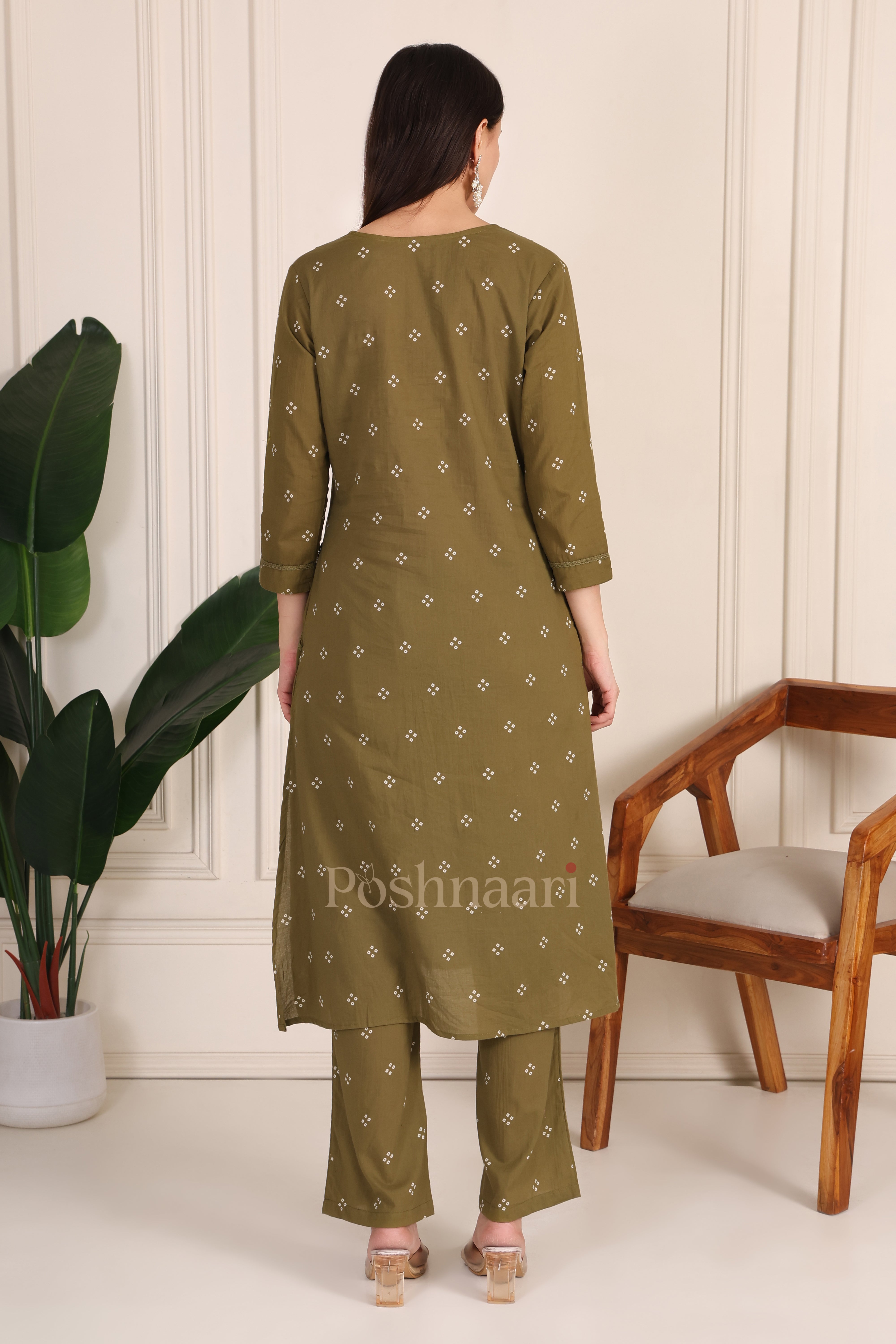 Olive Heritage Suit Set