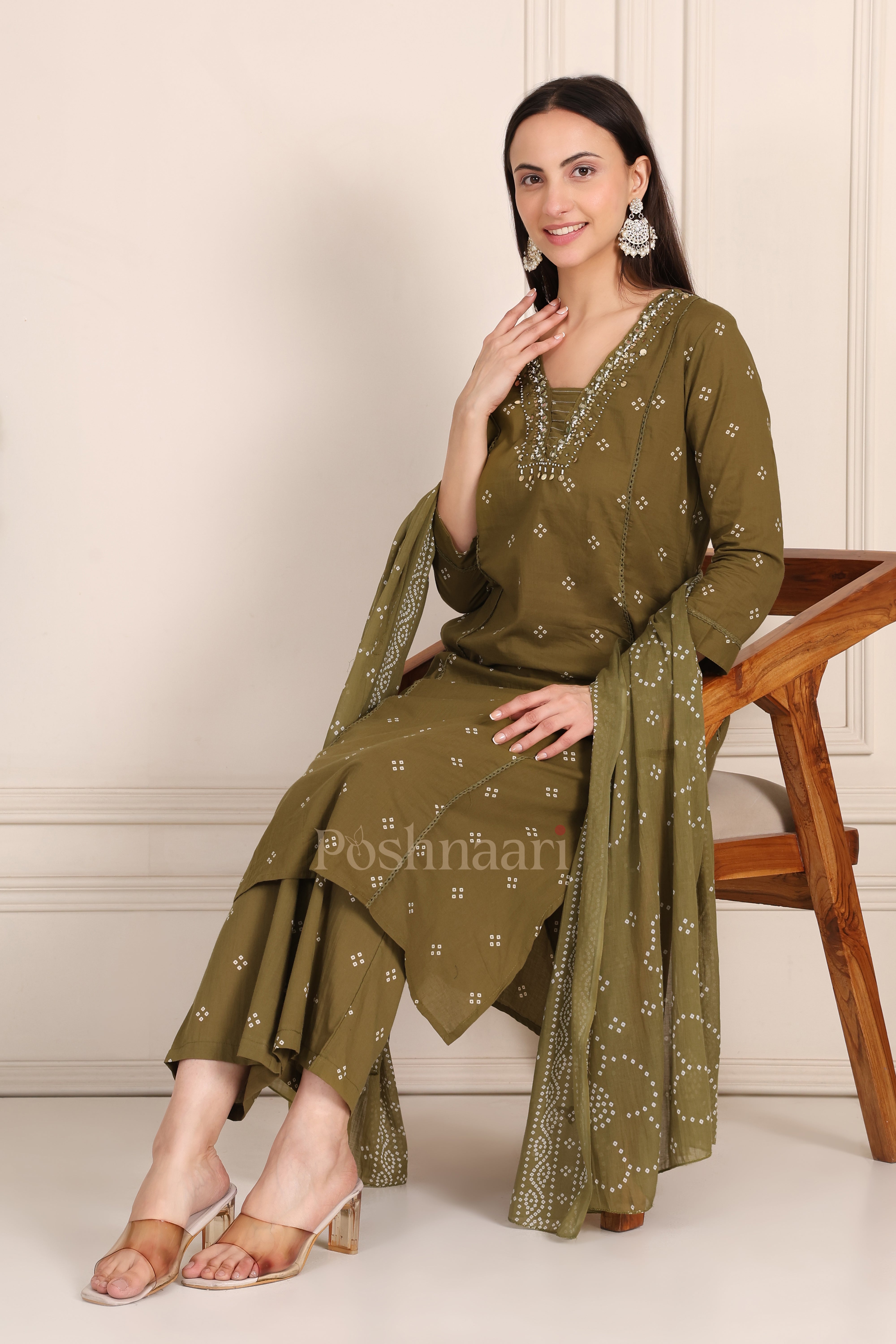 Olive Heritage Suit Set