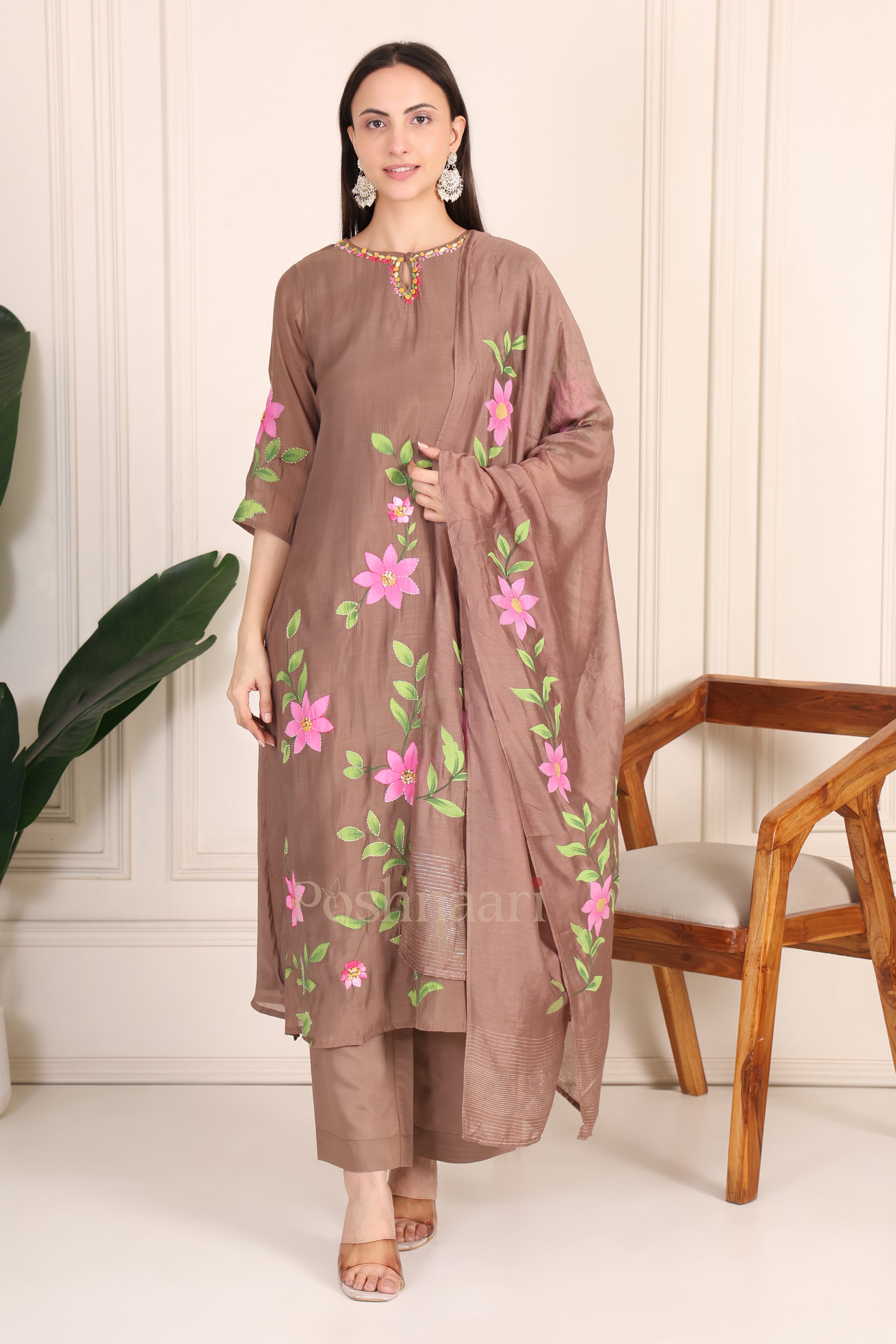 Cocoa Bloom Suit Set