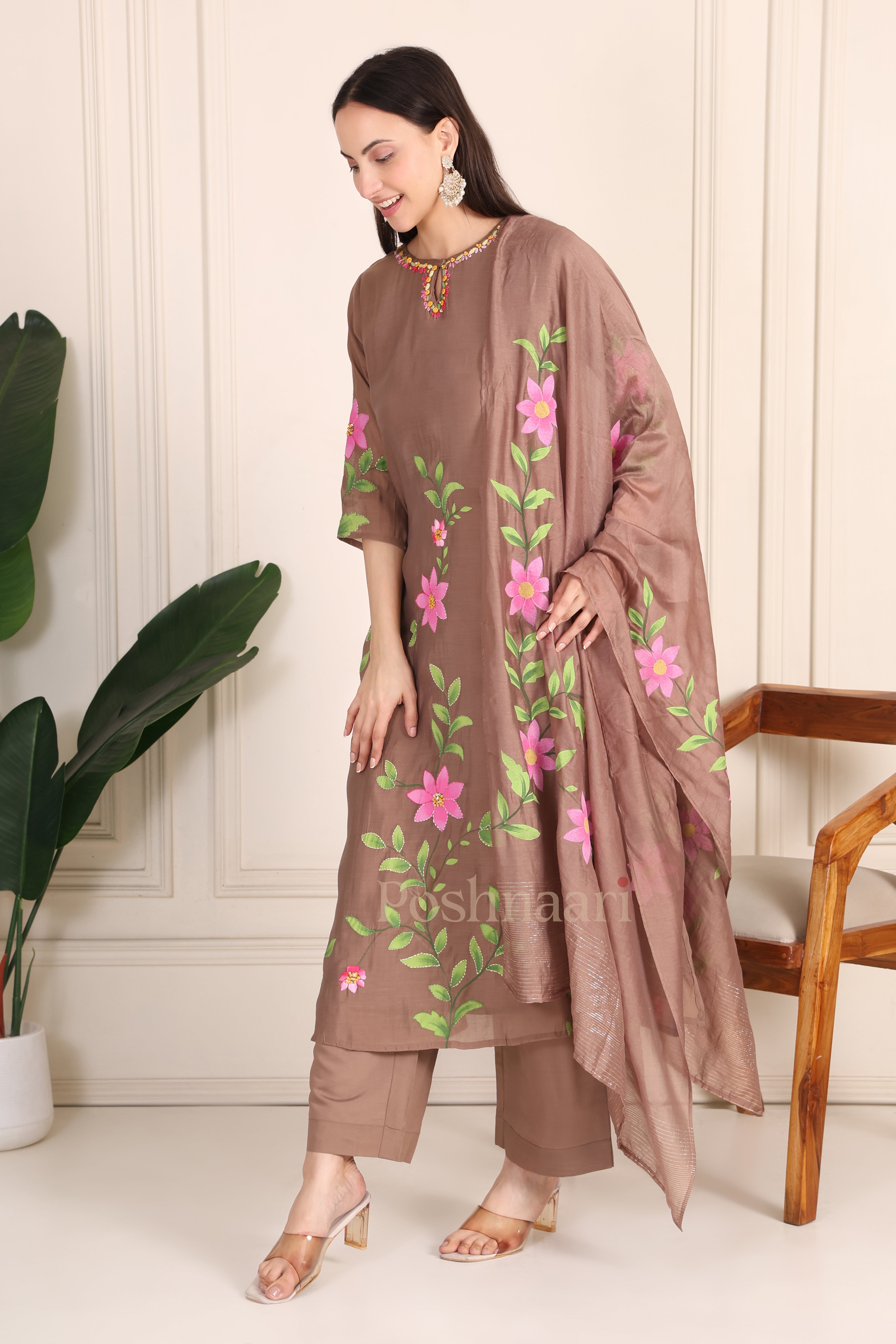 Cocoa Bloom Suit Set