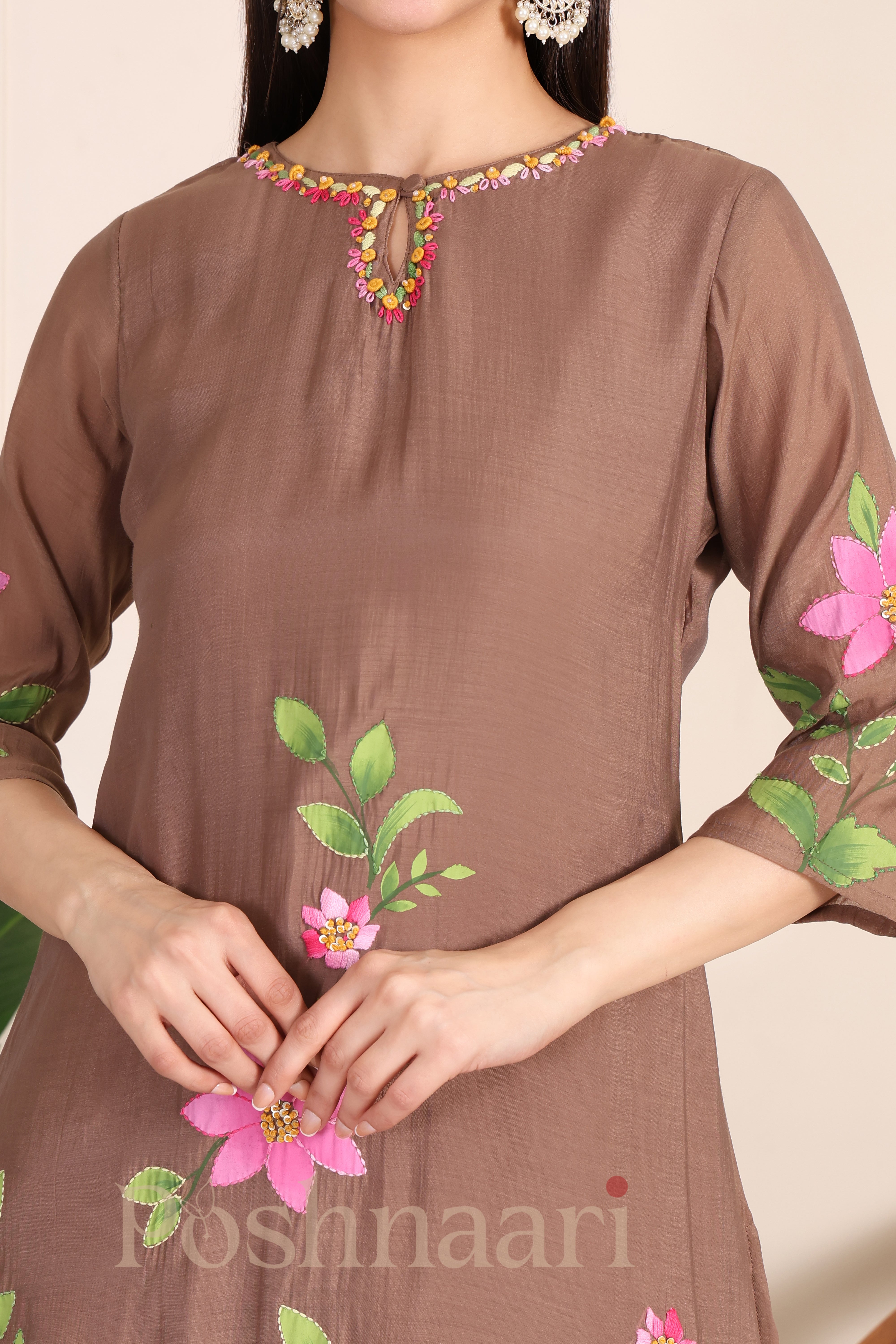 Cocoa Bloom Suit Set