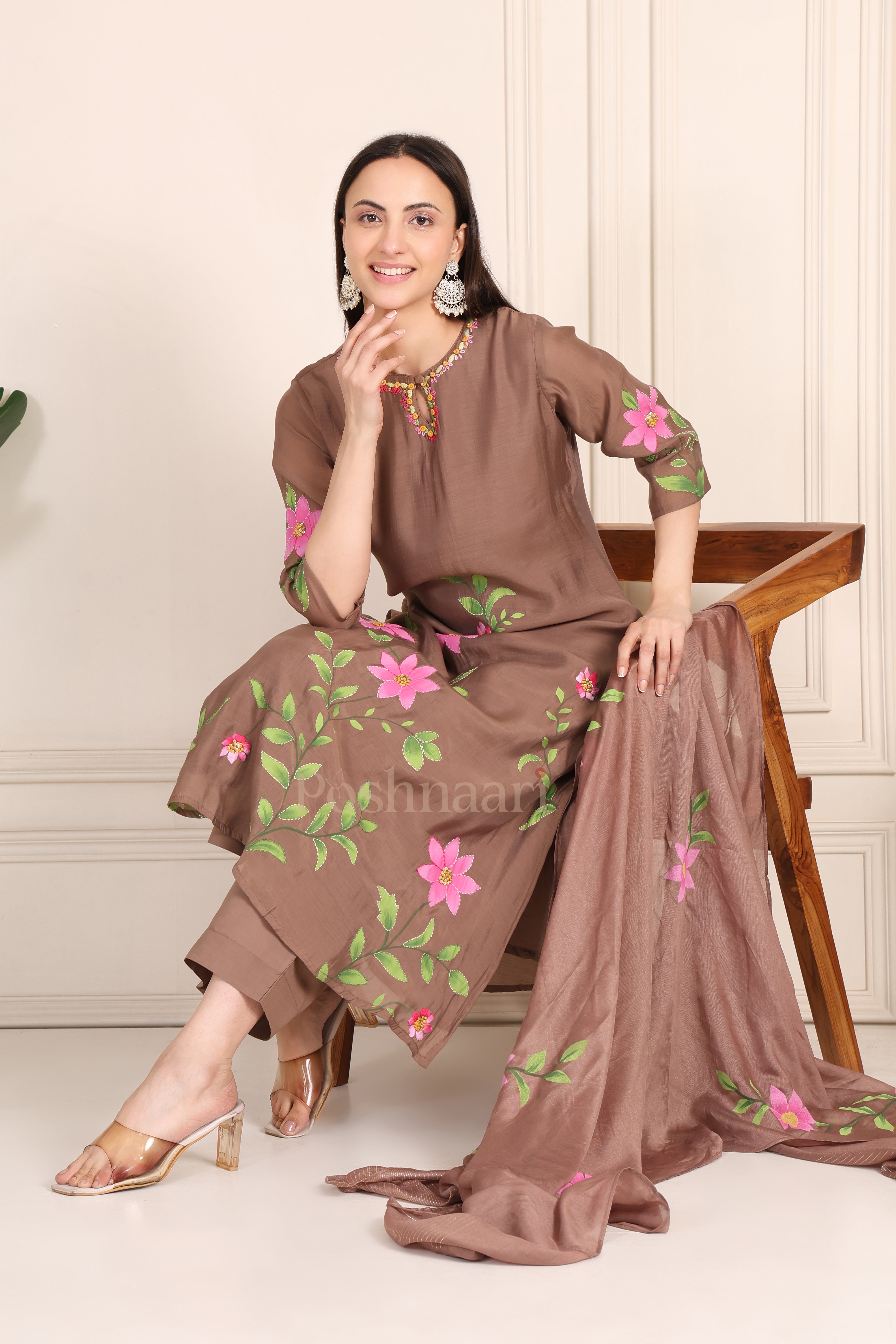 Cocoa Bloom Suit Set
